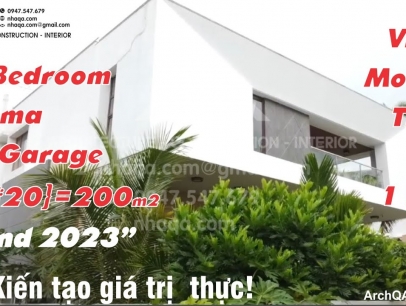 Kiến Trúc ArchQA mời quý vị cùng xem biệt thự tuyệt Đẹp, Hiện đại do Kiến trúc ArchQA thiết kế. Với Quy cách (10m*20m) gồm 03 phòng ngủ, Phòng chiếu phim, Garage xe ... . Lối kiến trúc Hiện đại, Quý phái và Sang trọng. Với không gian thông thoáng và ánh s
