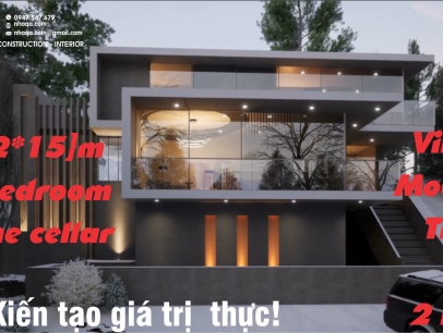 Kiến trúc Villas 12*15m Trệt 2 Lầu 5 Phòng Ngủ _ nhaqa _ Kiến trúc _ ArchQA House001112022