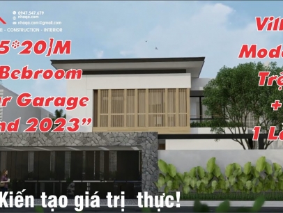 Kiến Trúc ArchQA mời quý vị cùng xem biệt thự tuyệt Đẹp, Hiện đại do ArchQA thiết kế và thi công. Với Quy cách (15m*20m) gồm 05 phòng ngủ, Garage 3 xe