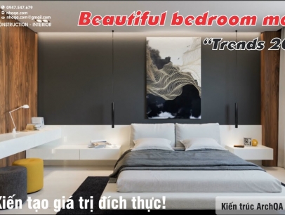 Kiến Trúc ArchQA mời quý vị cùng xem Những phòng ngủ đẹp nhất cho năm 2023. Kiến trúc ArchQA chuyên thiết kế nội thất nói chung và thiết kế phòng ngủ nói riêng. Với những ý tưởng mới, cách nhìn trẻ trung và hiện đại nhưng cũng rất sang trọng - cao cấp.