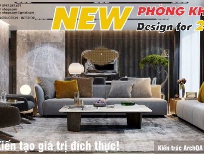 Thiết kế Phòng Khách mới nhất cho 2023. Kiến trúc ArchQA chuyên thiết kế Biệt thự, Villa, Nhà phố, ... và thiết kế Nội thất. Với những ý tưởng mới, cách nhìn trẻ trung và hiện đại nhưng cũng rất sang trọng - cao cấp. 
