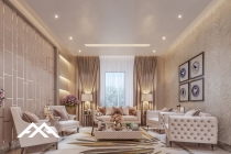 Modern living room residential villa