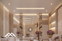 Modern living room residential villa