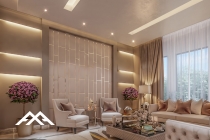 Modern living room residential villa