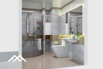 Phòng tắm nhà phố Mr Dũng