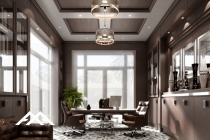 ArchQA classic wooden office design
