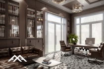 ArchQA classic wooden office design