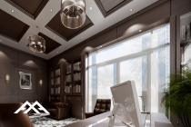 ArchQA classic wooden office design