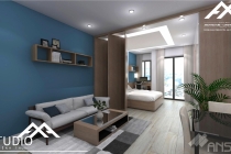 Phối cảnh nội thất căn hộ cao cấp