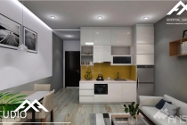 Phối cảnh nội thất căn hộ cao cấp