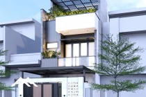 Nhà phố Hiện đại 5m × 18m Trệt + 2 lầu