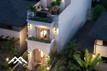 Nhà Trệt + 1 lầu Tân cổ điển
