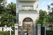 Nhà Trệt + 1 lầu Tân cổ điển