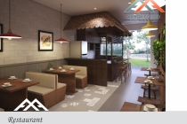 Phối cảnh nội thất nhà hàng