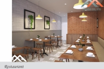 Phối cảnh nội thất nhà hàng