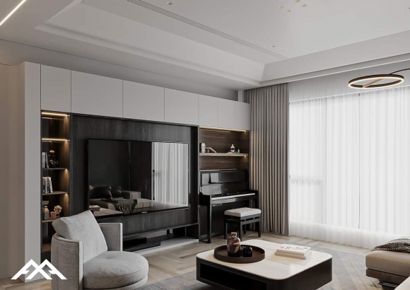 Nội thất căn hộ Tân cổ điển 3 Phòng Ngủ