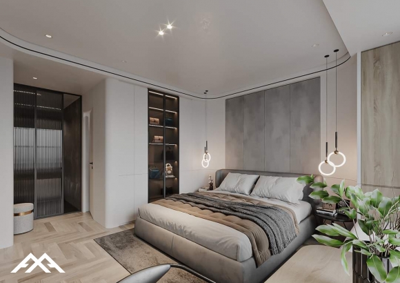 Nội thất căn hộ Tân cổ điển 3 Phòng Ngủ
