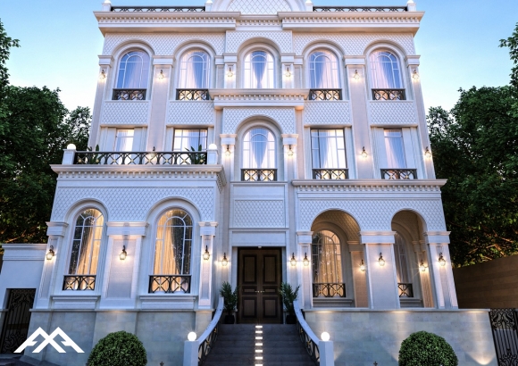 ArchQA classic facade design kuwait 001