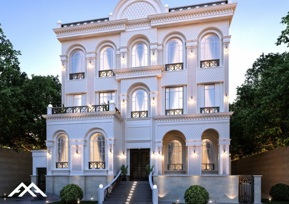 ArchQA classic facade design kuwait 001