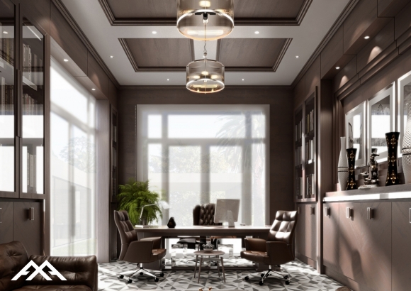 ArchQA classic wooden office design