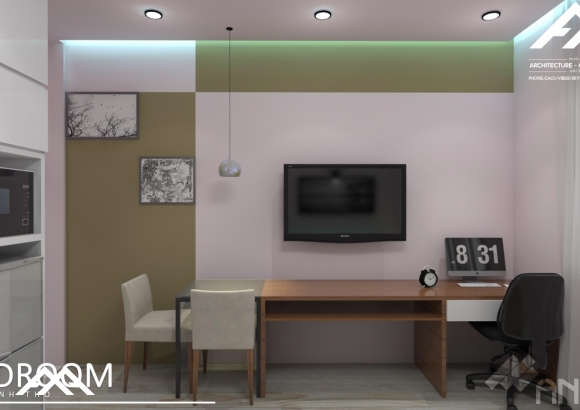 Phối cảnh nội thất căn hộ cao cấp
