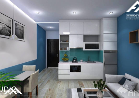 Phối cảnh nội thất căn hộ cao cấp