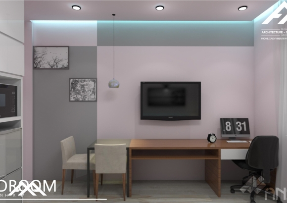 Phối cảnh nội thất căn hộ cao cấp