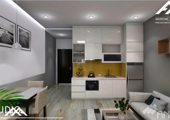 Phối cảnh nội thất căn hộ cao cấp
