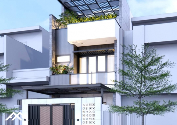 Nhà phố Hiện đại 5m × 18m Trệt + 2 lầu