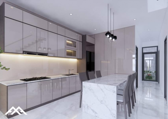 Nhà phố Hiện đại 5m × 18m Trệt + 2 lầu