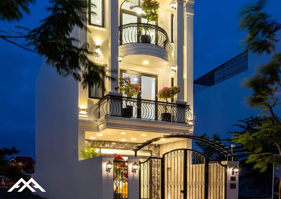 Kiến trúc nhà phố 5m×20m Tân cổ