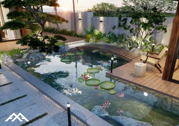 Kiến trúc Nhà vườn (R.20m×D50m)