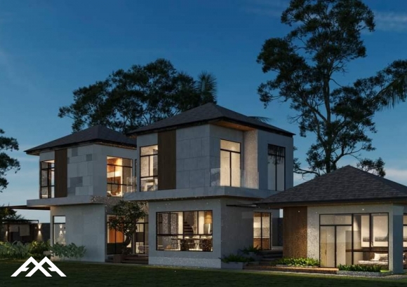 Villa Song lập mái Nhật
