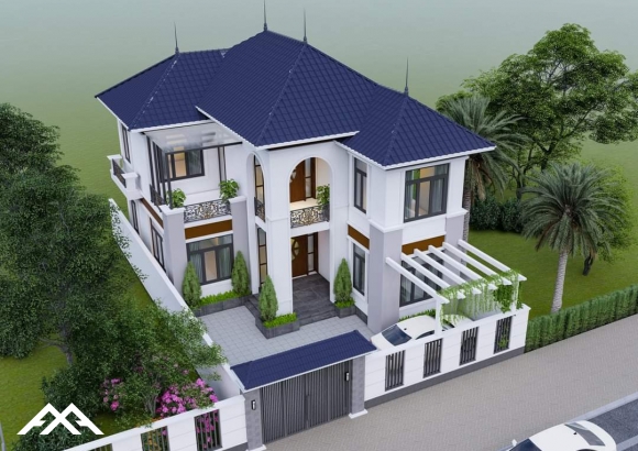 Kiến trúc Biệt thự vườn 15m×25m