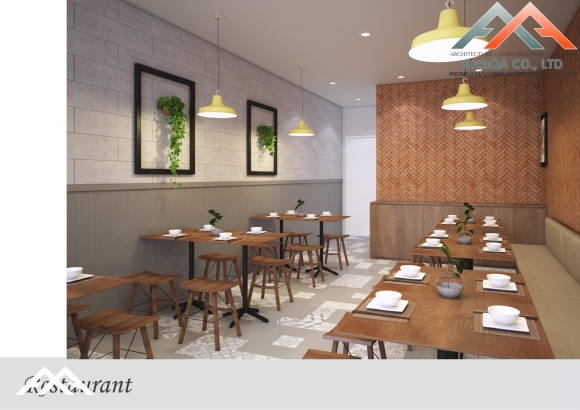 Phối cảnh nội thất nhà hàng